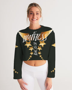 Limitless Dark Out Women's Cropped Sweatshirt