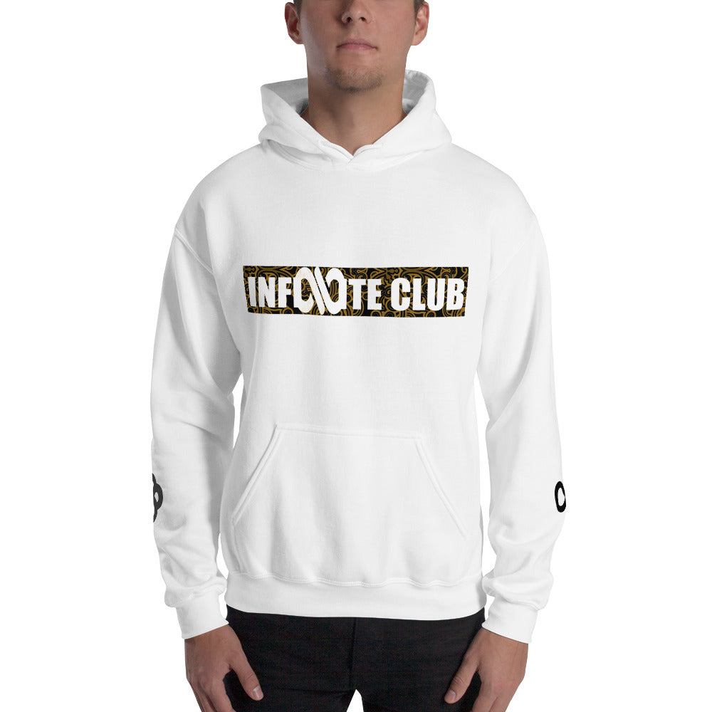 INFINITE LION HOODED SWEATSHIRT WITH SLEEVE DESIGNS