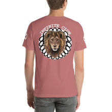 INFINITE LION PINK WHITE DESIGNS SHORT-SLEEVE UNISEX T-SHIRT