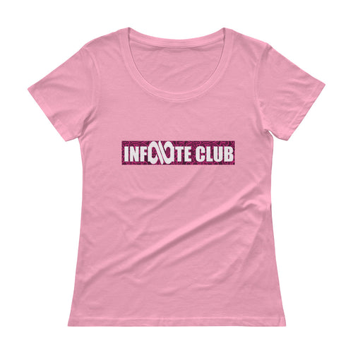 INFINITE LION CHARITY PINK LADIES' SCOOPNECK T-SHIRT