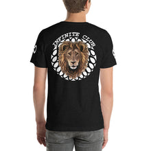 INFINITE LION RED DESIGN WHITE DESIGNS SHORT-SLEEVE UNISEX T-SHIRT