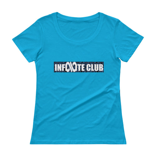 INFINITE LION CARRIBEAN BLUE LADIES' SCOOPNECK T-SHIRT