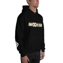 INFINITE LION BLACK HOODED SWEATSHIRT WITH SLEEVE DESIGNS