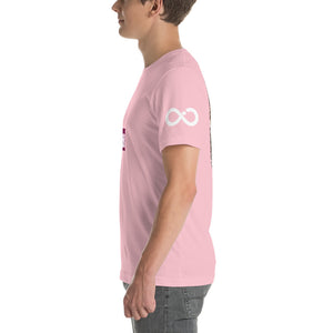 INFINITE LION PINK WHITE DESIGNS SHORT-SLEEVE UNISEX T-SHIRT