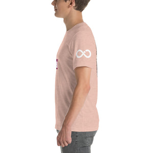 INFINITE LION PINK WHITE DESIGNS SHORT-SLEEVE UNISEX T-SHIRT