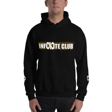 INFINITE LION BLACK HOODED SWEATSHIRT WITH SLEEVE DESIGNS