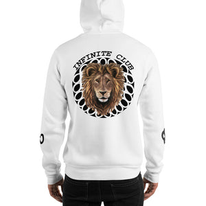 INFINITE LION HOODED SWEATSHIRT WITH SLEEVE DESIGNS